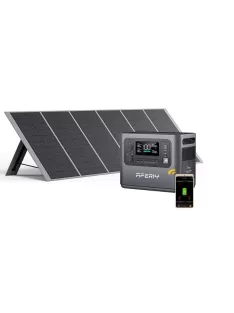   5600W / 2800W töltőállomás, szolár generátor, hordozható erőmű + 200W napelem Aferiy P280, Dokio