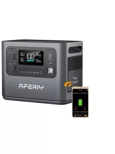   5600W / 2800W töltőállomás, szolár generátor, hordozható erőmű + 200W napelem Aferiy P280, Dokio