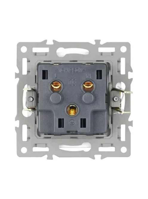  Waterproof Power Socket,16A EU Standard Electrical Outlet 82mm * 82mm white Crystal Glass Panel wall socket