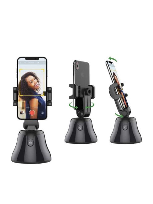 Portable Auto-tracking Smart Capture Selfie Sticks , 360 Rotation