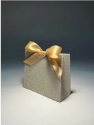 Cardboard gift bag 11.5X4.5X10cm, shiny gold color