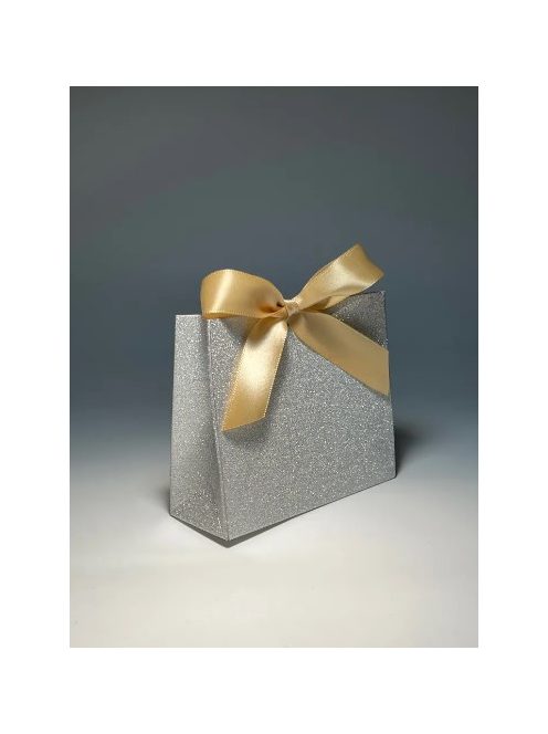 Cardboard gift bag 11.5X4.5X10cm, shiny gold color