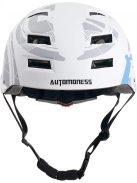 Automoness Skate helmet, white-blue L/56-59