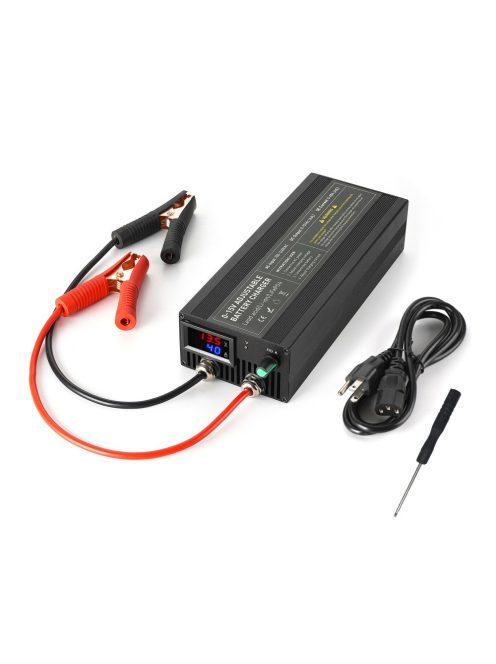 LifePO4 akkumulátor töltő, labortáp, 0-60A, 0-15V