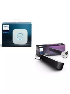   Philips Hue Bridge plus Philips Hue White and Color Ambiance Play single 