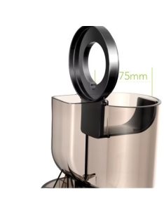   Cold Press Juicer with 75mm Feed Chute, 200W 40-65RPM Powerful Motor Slow Masticating Juice Extractor Fits Whole Fruits