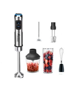   Euro 1500W 6 in 1 Electric Stick Hand Commercial Blender Food Processor Egg Whisk Mixer Juicer Meat Grinder