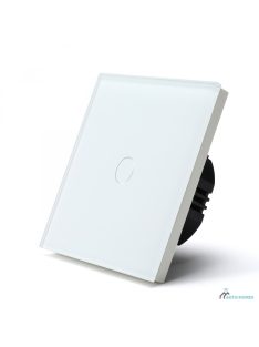   Elegant Touch Light Switch 1 Gang 1 Way, Tempered Glass Panel Light Switch