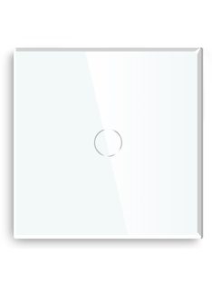   Elegant Touch Light Switch 1 Gang 1 Way, Tempered Glass Panel Light Switch