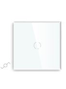 Elegant Touch Light Switch 1 Gang 2 Way, Tempered Glass Panel Light Switch