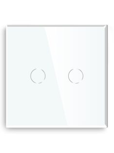 Elegant Touch Light Switch 2 Gang 1 Way
