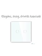 Elegant Touch Light Switch 2 Gang 1 Way