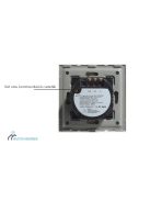 Elegant Touch Light Switch 2 Gang 2 Way, Tempered Glass Panel Light Switch Black