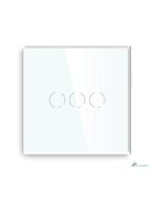 Elegant Touch Light Switch 3 Gang 1 Way White