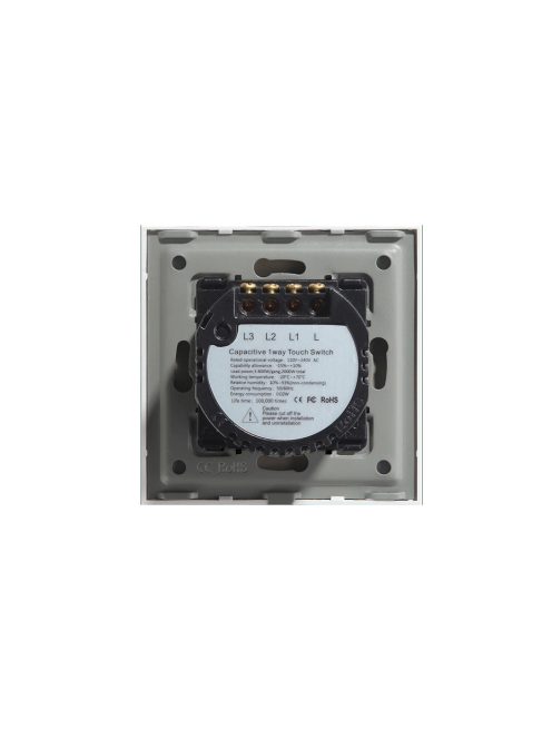 Érintő Villanykapcsoló fehér Elegant 3 körös NULLÁS vezeték nem szükséges