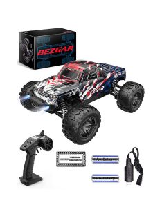   RC Auto 1:16 Scale Remote Control Truck, 4WD High Speed 40+ Kmh All Terrains Electric Toy Off Road RC Vehicle Car Crawler with Rechargeable Batteries