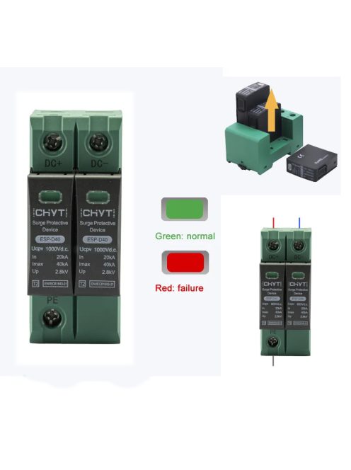 DC oldali túlfeszültség levezető 1000VDC 40kA