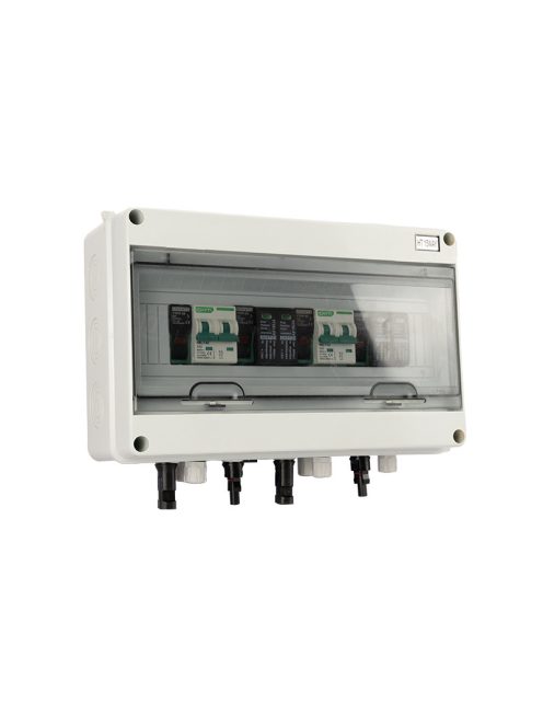 Előszerelt DC biztonsági doboz 2 string be 2 string ki, Napelem DC doboz, DC elosztó doboz 1000V