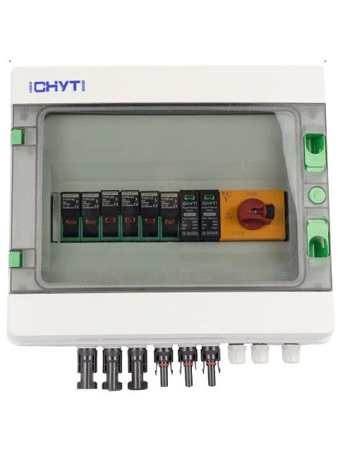 Előszerelt DC biztonsági doboz 3 string be 1 string ki, Napelem DC doboz, DC elosztó doboz 1000V