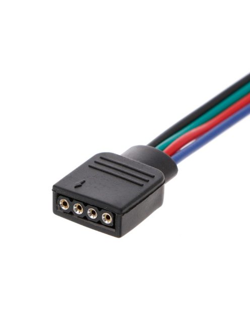 4 pin RGB Connector Female LED Strip Needle Connector Welding Cable For 5050 3528 RGB LED Strip 10 cm