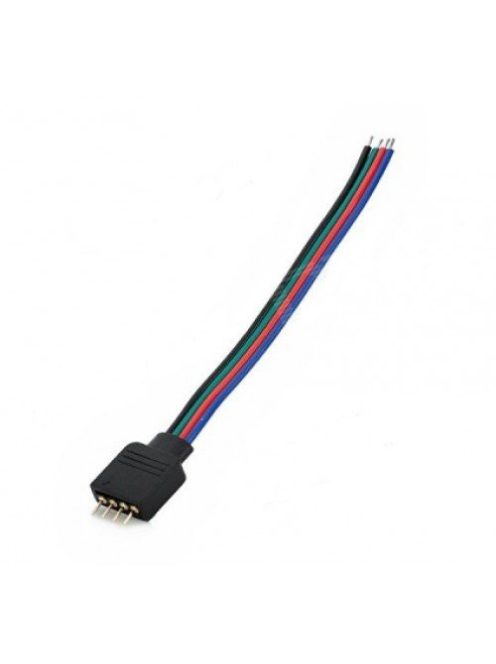 4 pin RGB Connector Male LED Strip Needle Connector Welding Cable For 5050 3528 RGB LED Strip