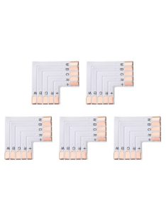 12MM 5 Pin RGBW  L Shape LED Light Strip Connector