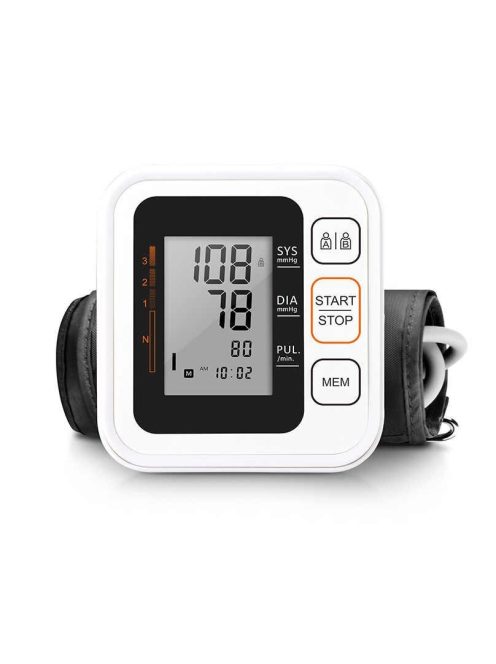 Portable Digital Upper Arm Blood Pressure Monitor Heartbeat test Health care monitor (Cuff 22-40 cm)