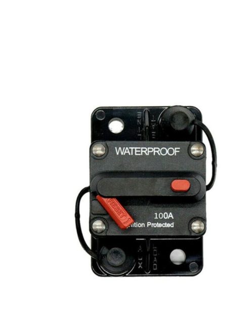 100A Circuit Breaker Fuse Reset 12-48V DC Battery, Car, Boat, Auto Waterproof