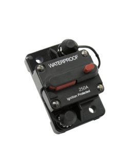   DC megszakító, biztosíték, akkumulátor biztosíték 250A, vízálló, napelem rendszerekhez, autó, hajó, lakóautó, hifi rendszerhez