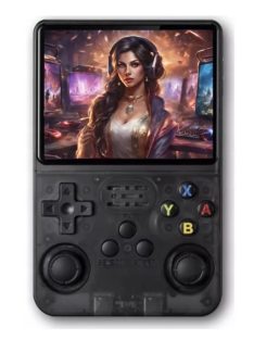   R36 128GB 20000 játék, Konzol, videojáték Nintendo, PS, PS1, GameBoy, fekete