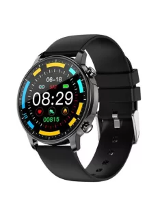 Smart Watch for women, Full Touch Fitness Tracker, black