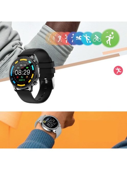 Smart Watch for women, Full Touch Fitness Tracker, black