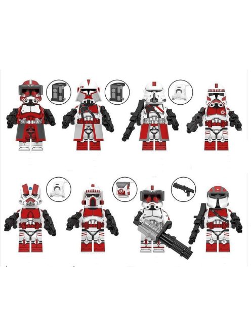 Clone Troopers - building block toy figure - 8 pack 