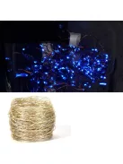Napelemes fényfüzér 200 LED 20m kültéri vízálló KÉK