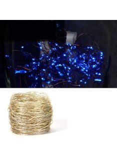 Napelemes fényfüzér 200 LED 20m kültéri vízálló KÉK
