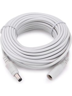   DC hosszabbító,Tápkábel hosszabbító 5,5 x 2,1mm 3 méter Fehér IP68 VÍZÁLLÓ