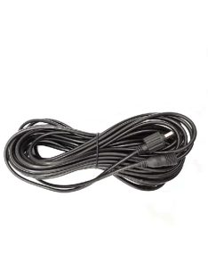   DC hosszabbító kábel, tápkábel, fekete, 5.5 mm*2.1mm csatlakozóval, 10M - IP68 VÍZÁLLÓ