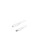 Power Adapter Extension, Male Female Power Cord Extend 1M, color white