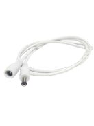 Power Adapter Extension, Male Female Power Cord Extend 2M, color white