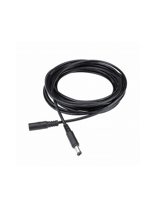 DC hosszabbító kábel, tápkábel, fekete, 5.5 mm*2.1mm csatlakozóval,  3M 