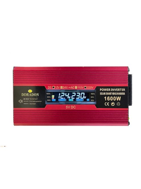 1600W Power Inverter Modified Sine Wave DC 12V to AC 220V