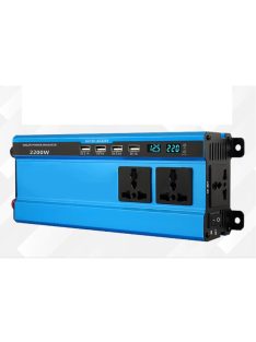   2200W inverter, módosított szinuszos, 4 USB, autó inverter, otthoni inverter DC 12V-ról AC 220V-ra