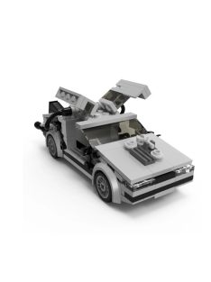   MOC 2023 New Speed Back To The Future Time Machine Car Building Blocks Set Deloreaned Vehicle Bricks Toys Children Birthday Gift