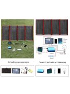 18V 300W Napelem + töltés vezérlő + kábelek, hordozható, rugalmas, összecsukható