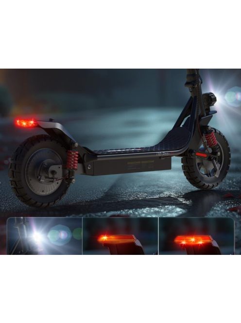 iScooter I10Pro elektromos roller, 25km/h, 800W, 40km, MOBIL ALKALMAZÁS, 48V, 10Ah, 120kg terhelhetőség, 2025. évi modell