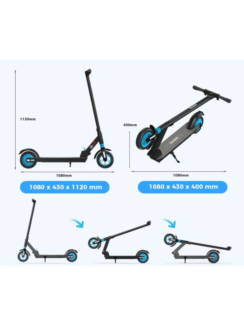 iScooter i8 Electric Scooter 350W 6Ah 25km/h With APP