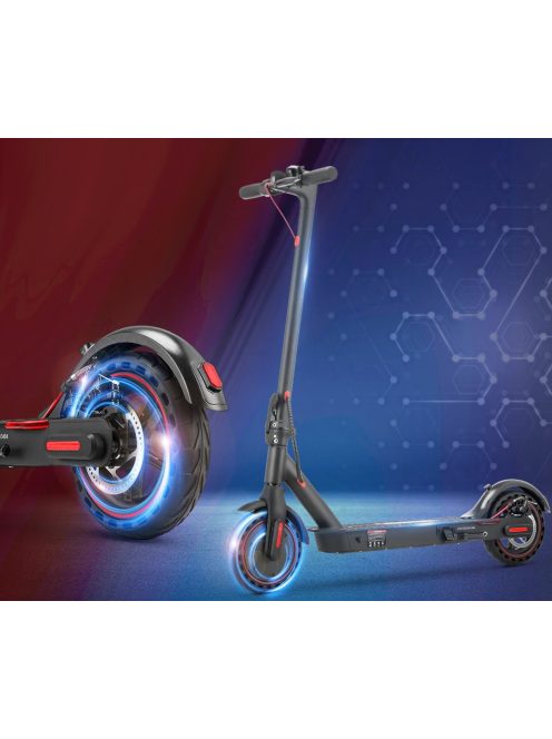 iScooter i9 elektromos roller, 2024 ver., 25km/h, 30km hatótáv, 350W, 7500mAh, MOBIL ALKALMAZÁS, 120kg terhelhetőség