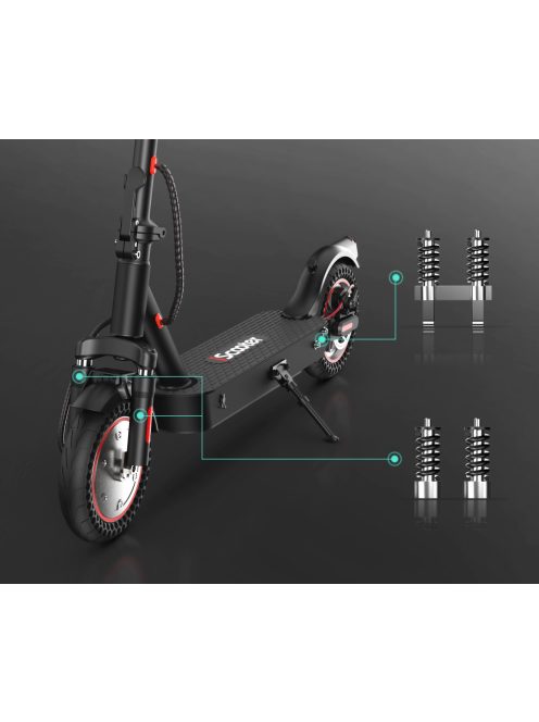 iScooter i9Max III. elektromos roller üléssel 2024-es modell,  35km/h sebesség, 500W, 40km hatótáv, MOBIL ALKALMAZÁS, 42V, 10Ah, 120kg terhelhetőség