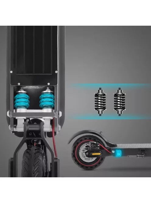 iScooter i9Pro elektromos roller, 2024 ver., lengés csillapítóval  30km/h, 30km hatótáv, 350W, 7500mAh, MOBIL ALKALMAZÁS, 120kg terhelhetőség