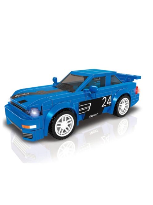 Classic Racing Car Building Blocks Skyline